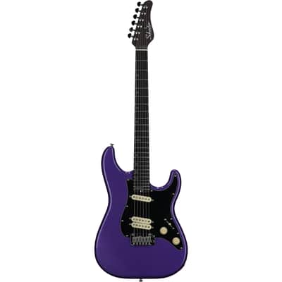 Schecter MV-6 Electric Guitar, with Ebony Fingerboard, Metallic Purple image 5