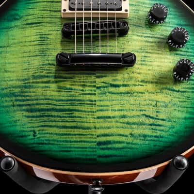 ESP USA Eclipse Flame Maple Dark Lime Sunburst image 6