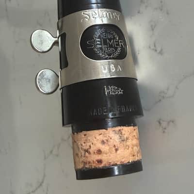 Henri Selmer (Paris) HS* Clarinet Mouthpiece and Selmer USA Silver Plated Ligature - Hard Rubber image 11