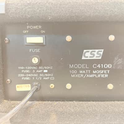 CSS Model C4100 100W MOSFET Powered Mixer Amplifier – Made in USA Late 1970s–early 1980s image 9