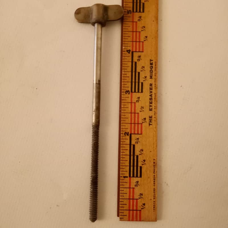 Leedy 10-24 Nickel Walberg&Auge 4 3/4"Single-Tension Thumb Rod+Collar Snare Drum image 1