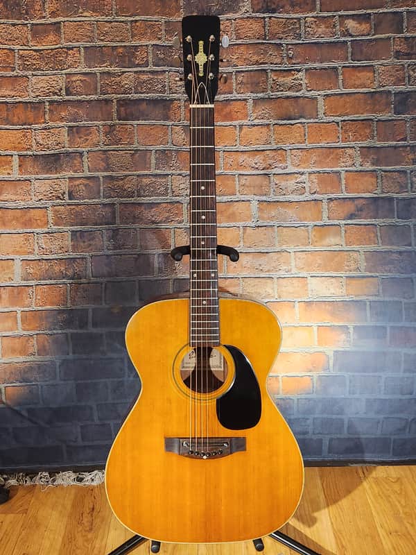 Vintage 1960s Estrada FS-5 Acoustic Guitar Natural-GOOD Tone-Repaired Headstock image 1