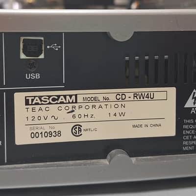 TASCAM CD-RW4U CD Rewritable Recorder image 3