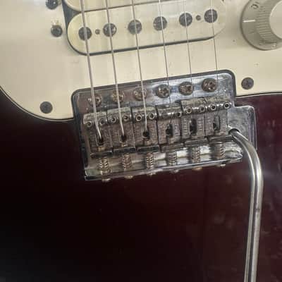 Fender MIM Standard HSS Stratocaster with Maple Fretboard 1999 - 2005 - Midnight Wine image 9
