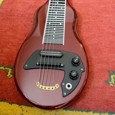 Melobar Lap Steel late LS model USA 1993-1997 - dark red metallic image 1