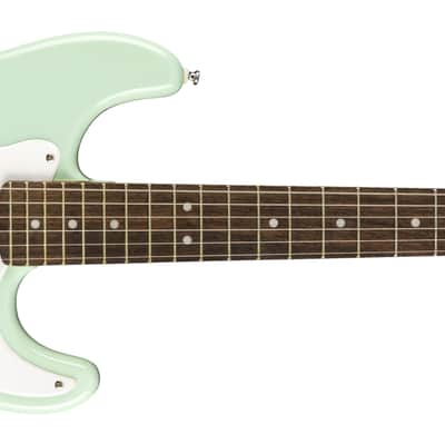SQUIER - FSR Mini Stratocaster  Laurel Fingerboard  White Pickguard  Surf Green - 0370121557 image 1
