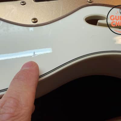 2012 Fender MIJ TN72G Thinline Super Deluxe Telecaster Olympic White Gold Hardware Japan w/ HSC Bild 13