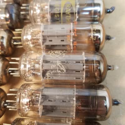 Matsushita etc. ONE (1) 6FQ7 tNOS AT1000 TESTED Balanced! PI Vacuum Tube Japan 6CG7 no divider dual triode 1964-1978 image 2