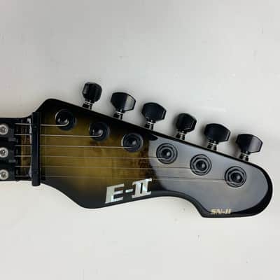 ESP E-II SN-II Nebula Black Burst Burled Maple Electric Guitar + Hard Case B-Stock Made in Japan image 14