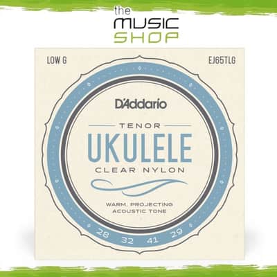 D'Addario Pro-Arte' Clear Nylon Tenor Low G Ukulele Strings - EJ65TLG image 1