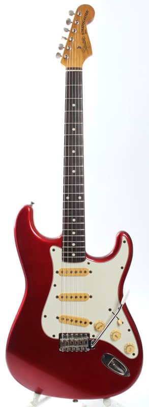 1983 Squier Stratocaster '62 Reissue candy apple red JV series image 1