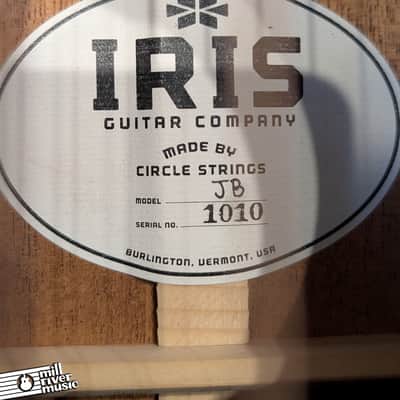 Iris JB Natural All Mahogany w/ Tortoise binding and pickguard Acoustic Guitar- Used image 12