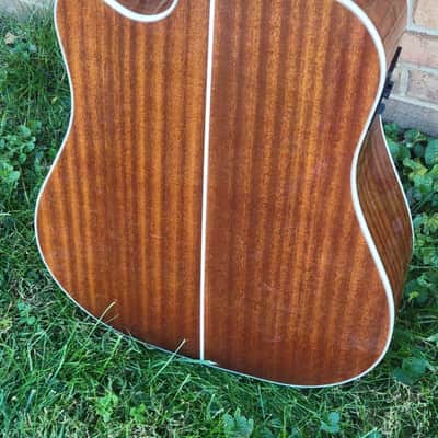D'angelico Bowery Dreadnought Acoustic/Electric Guitar Antique Natural Finish Great Player & Sound Free Gator Gigbag Dealer Blowout image 6