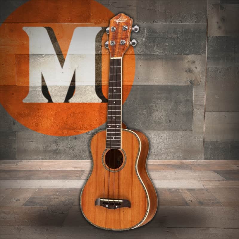 Oscar Schmidt OU5-R Concert Ukulele W/Pre Amp - Natural Koa (OU5EK-A-U) image 1