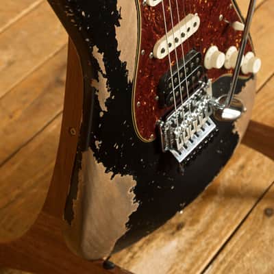 Fender Custom Shop 69 HSS Strat | Super Heavy Relic Black image 6