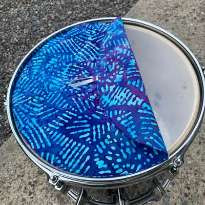 13" single layer cloth drum cover - dampener - partial mute - compare to Drum Tortillas or Big Fat Snare image 3