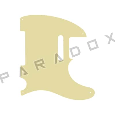 Custom Pickguard For 2008 - 2017 Made in China Squier Classic Vibe Telecaster '50s - Solid Cream Thin .060"