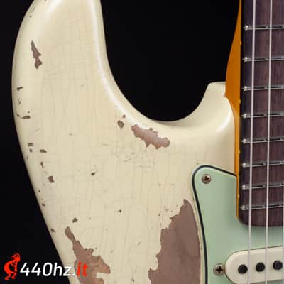 Fender Custom Shop Limited Edition 60 Dual-Mag II Stratocaster Super Heavy Relic Aged Vintage White 1960 image 13