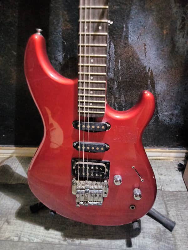 Yamaha SE 350 Super Strat Floyd Rose 1980s Candy Red image 1