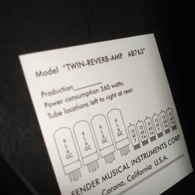 2023 Fender '65 Twin Reverb Reissue Guitar Combo Amp w/ Cover & Footswitch image 11