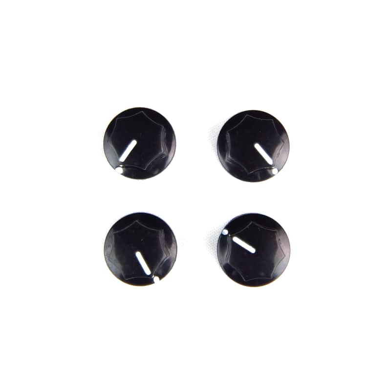 Control Knobs For Jaguar Mustang Style Guitar or JB, 6mm Shaft Black (set of 4) image 1
