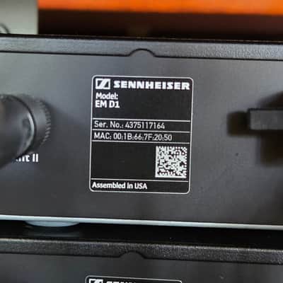 Sennheiser EM D1 Wireless Microphone Receiver System x4 2010s - Black image 5