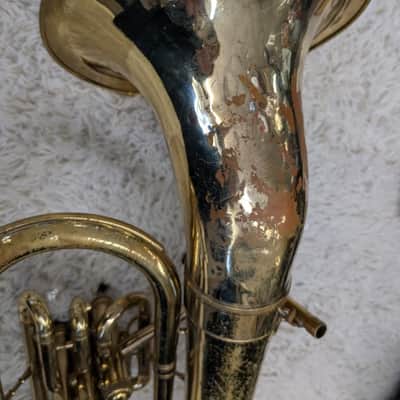 Reynolds Contempora vintage USA Made Baritone horn in case - appears functional image 12