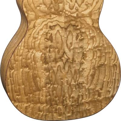 Dean Exotica 4-String Acoustic-Electric Bass Guitar, Quilted Ash Top, Gloss Natural image 3