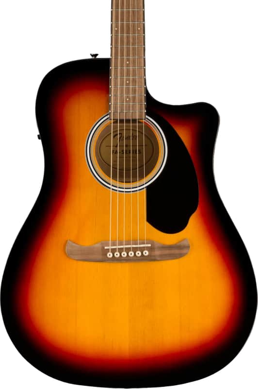 Fender FA-125CE Dreadnought Acoustic Electric Guitar, Sunburst