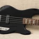 2007 Fender Big Block Precision Bass Deluxe Series Black w Matching Headstock Block Inlays Rare Model MIM Mexico + G&G Case