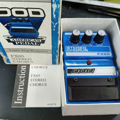 DOD Stereo Chorus FX65 1985 - 1997 - Blue Original Box image 1