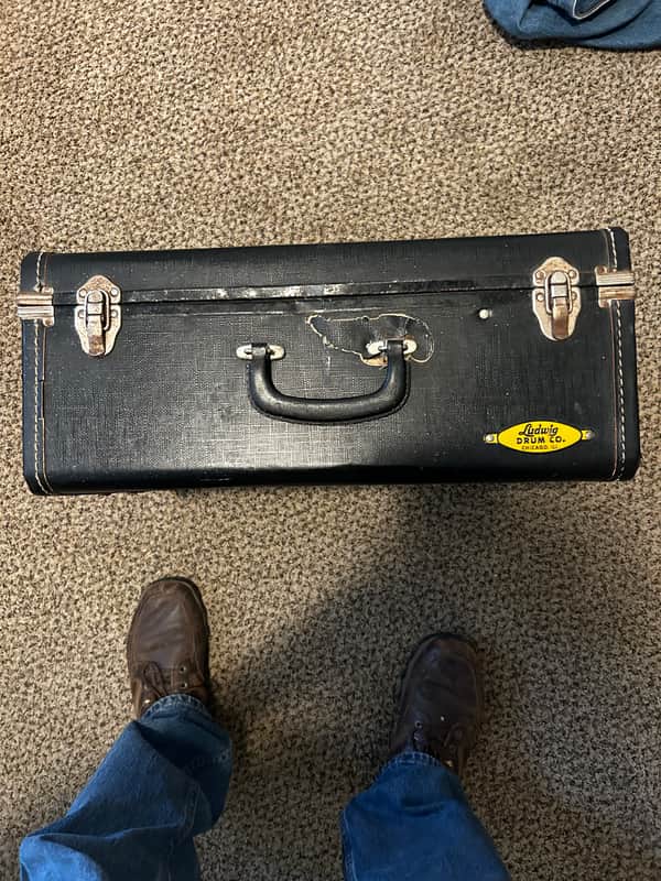 Ludwig Snare drum case 50’s-60’s - Black tolex image 1