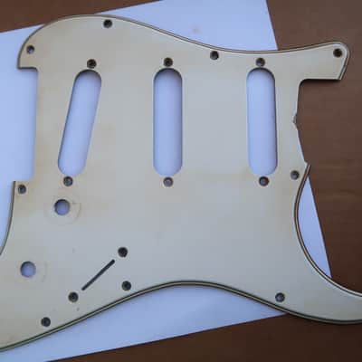 62 Fender Stratocaster Pickguard 11 hole Celluloid Vintage White / Cream USA vintage RI 60 61 image 1