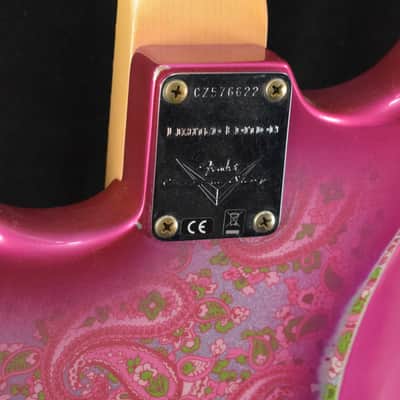 Mint Fender Custom Shop Limited Edition '68 Paisley Strat Relic - Pink Paisley image 9