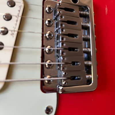 MJT VTS Stratocaster in Coral Red with CS body, Fender Vintage Noiseless Pickups and All Parts neck. Stratocaster 2018 onwards - Custom Relic image 19