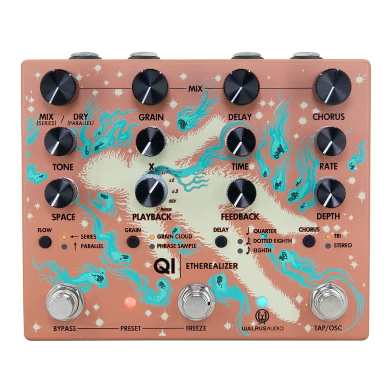 Walrus Qi Etherealizer Stereo Multi-Effects Pedal - Terracotta image 1