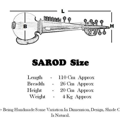Handmade Sarod with Tumba Special  - Ali Akbar Khan Style With Fiber Case image 9