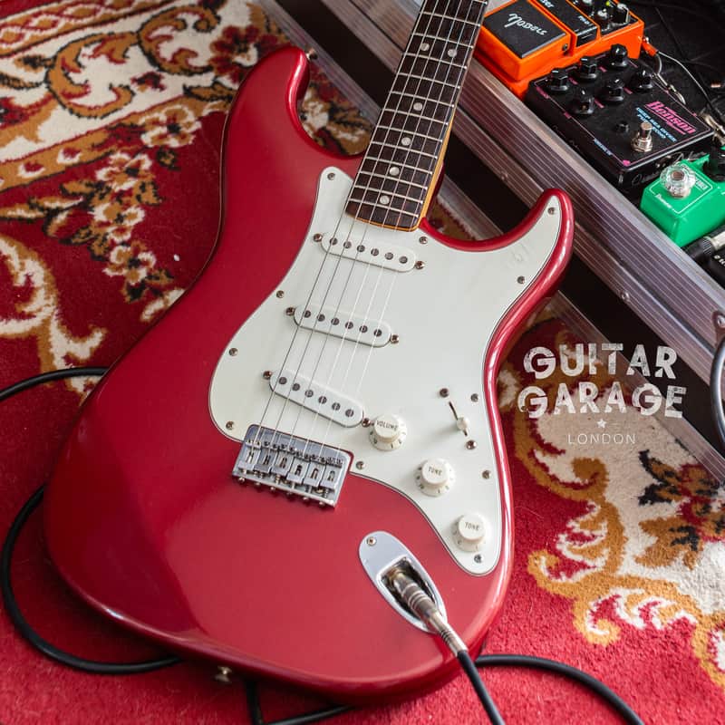 1981 Fender USA Stratocaster Hardtail Burgundy Mist refin - original pickups - original hardcase image 1