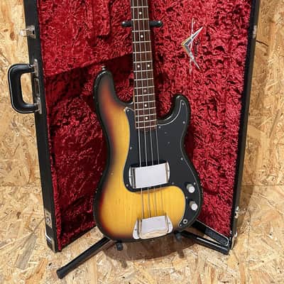 Pre Owned Fender 1973 Precision Bass - Sunburst, Rosewood Inc. Case image 7