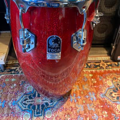 Toca Custom 10.5” Deluxe Tumba Red Sparkle image 2
