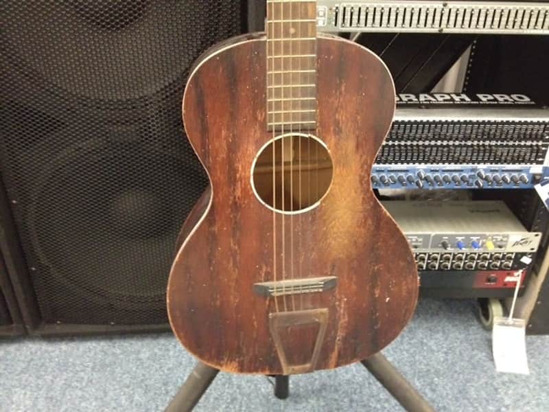 Cowboy Loye Parlor acoustic guitar 1930's rare vintage old antique image 1