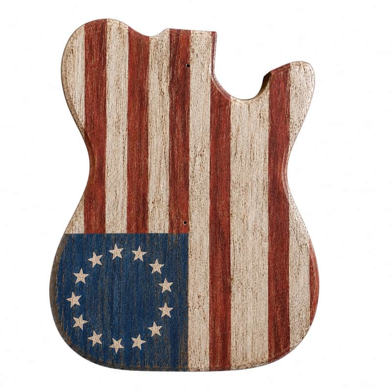 Weymann® USA "1776" - USA Made - Hand Painted - Solid Body Electric Guitar image 1