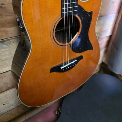 Yamaha A5R A.R.E. Acoustic/Electric Guitar - Vintage Natural w/ Hard Case image 3