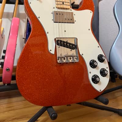 Fender Limited Edition '72 Telecaster Custom (Pre-Vintera) with Maple Fretboard 2018 - Orange Sparkle image 3