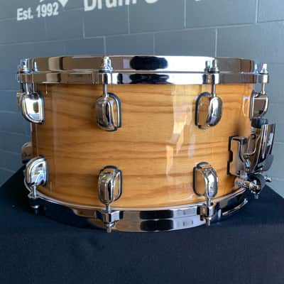 ~WOW!~ TAMA Starclassic Birch/Bubinga 7x14 Snare Drum in Gloss White Oak w/ Chrome Hardware image 4