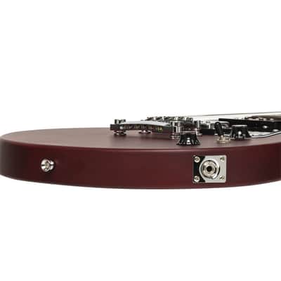 STAGG Standard Series Electric Guitar With Solid Mahogany Body Flat Top CHERRY image 8