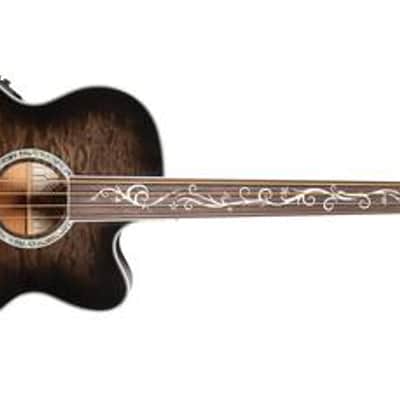 Michael Kelly Dragonfly 4 Fretless Acoustic Bass with Smoke Burst Finish image 7