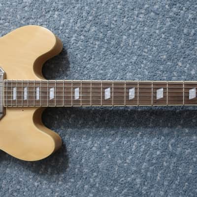 2021 Epiphone Casino Dot Guitar Reissue Natural Blonde Near Mint P 90s ES-335 Dot image 6