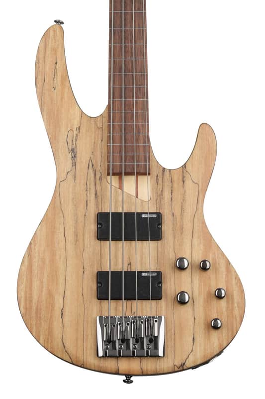 ESP LTD B-204SM Fretless Bass Guitar - Natural Satin image 1