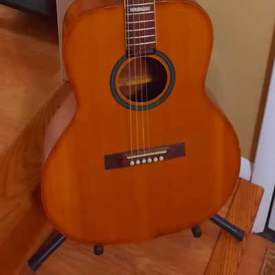 National  Acoustic Dreadnought Guitar refurbished by Logtown Guitar 1960's Natural image 1